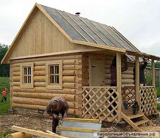 Срубы домов и бань из бревна под ключ