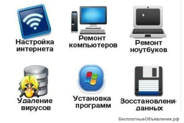 Ремонт компьютеров,ноутбуков.Антивирусы
