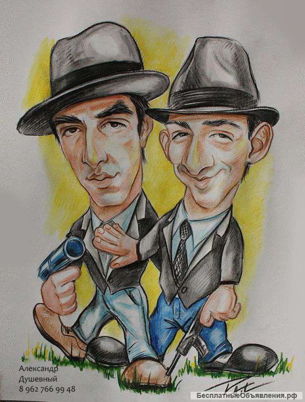 Шаржи на заказ и на мероприятиях