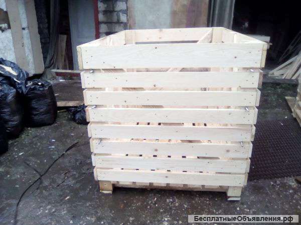 Контейнеры деревянные для хранения овощей и фруктов