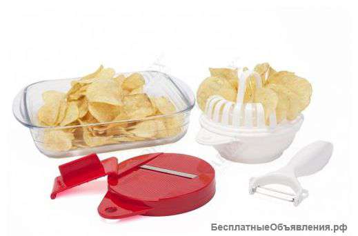 Набор для приготовления чипсов в микроволновой печи «ХРУСТИК». Скидка больше 40%