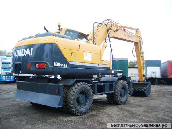 Экскаватор hyundai R180W-9S (колесный)