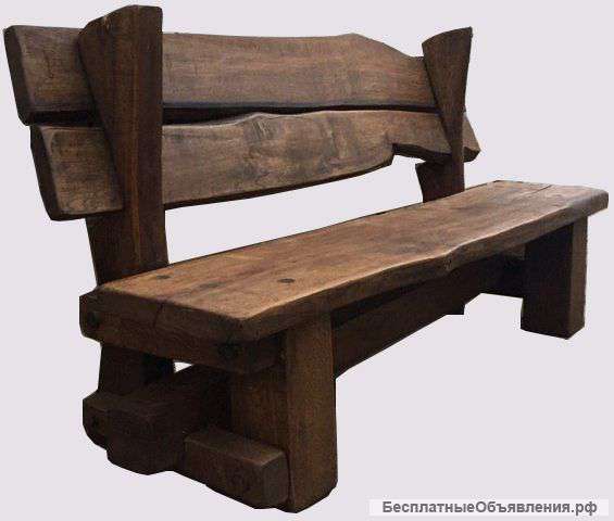 Скамейки из массива Дуба