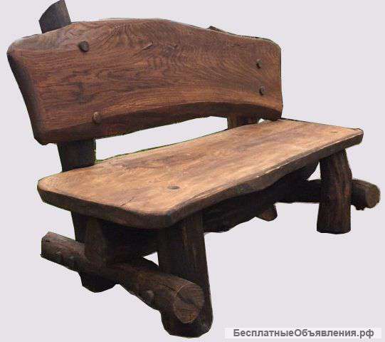 Скамейки из массива Дуба