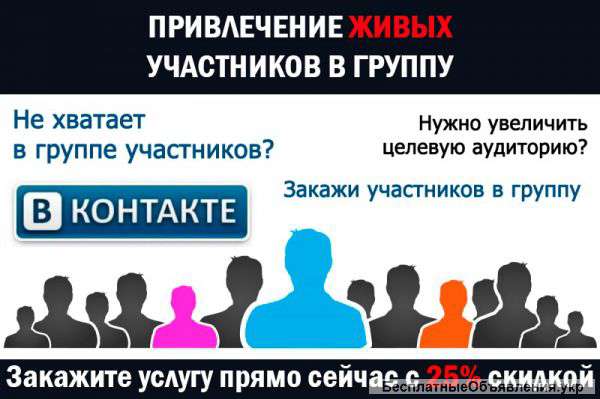 Реклама раскрутка продвижение групп пабликов вконтакте