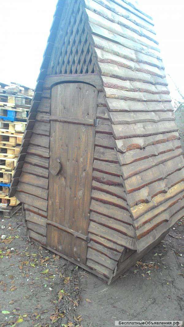 Туалет деревянный "Теремок сказочный"