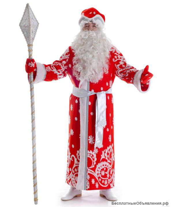 Пошив костюмов Деда Мороза, Снегурочки и мешков для подарков опт
