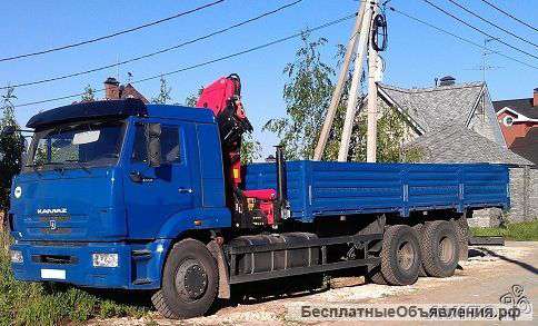 Камаз 65117 бортовой, 15т. с манипулятором(кму)