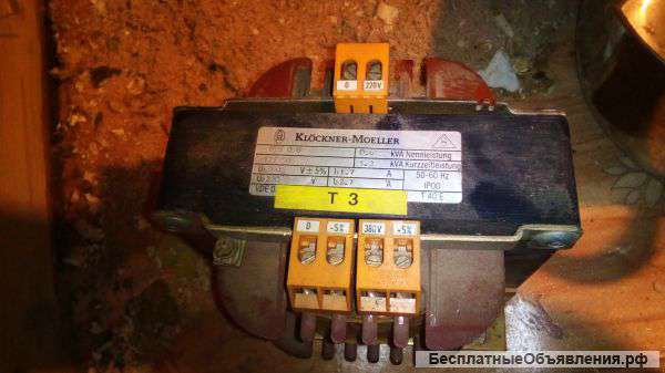 Трансформатор Klockner-Moeller номер 122790