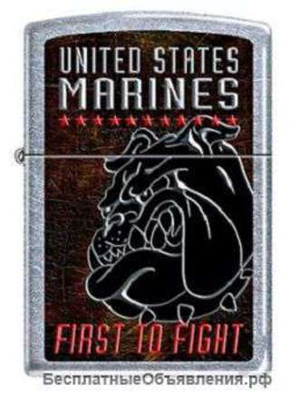 Зажигалка Zippo 207 USMC First To Fight