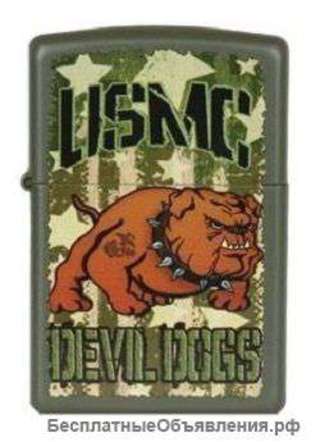 Зажигалка Zippo 221 USMC Devil Dogs