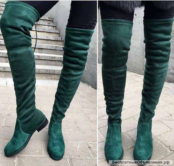 Женские сапоги-ботфорты. Зимние.