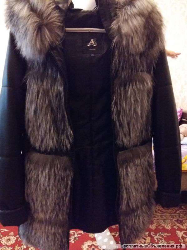 Утепленную кожаную куртку