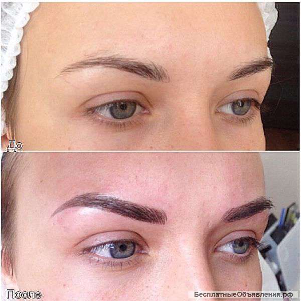 Микроблейдинг бровей 6D