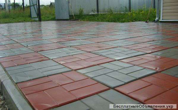 Укладка тротуарной плиткой