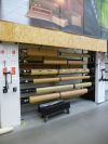 Стеллажи для рулонов линолеума и ковролина и других видов рулонной продукции.Торговое