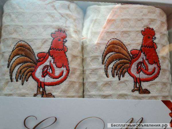 Наборы полотенец Петушки