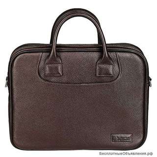 Сумка с отделением для ноутбука натуральная кожа Frenzo 0306 brown