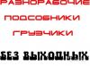 Вы останетесь довольны нашей работой,разнорабочие