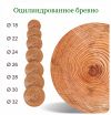 Оцилиндрованное бревно дома и бани на заказ