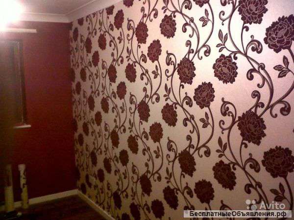 Обои,шпаклевка,покраска