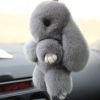 Меховой брелок заяйка
