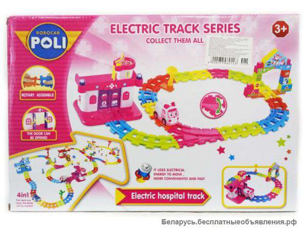 Набор Поли Робокар с электрической машинкой