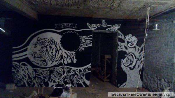 Рисую живопись на заказ, занимаюсь росписью стен