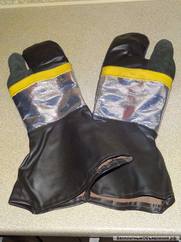 Перчатки, рукавицы, огнезащитные с манжетой-крагой
