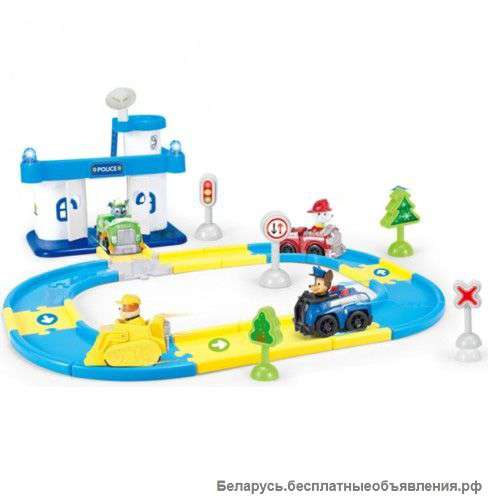Полицейская станция + 4 машинки (Щенячий патруль)