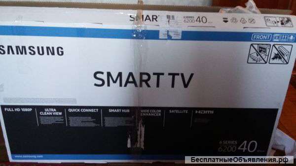 Новый телевизор samsung UE40J6230AU с дефектом экрана