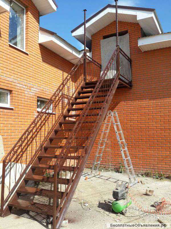 Лестничный металлокаркас