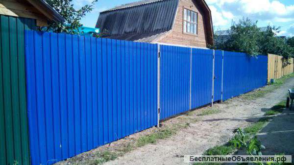 Заборы из профнастила