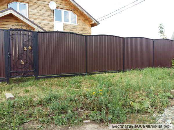 Заборы из профнастила