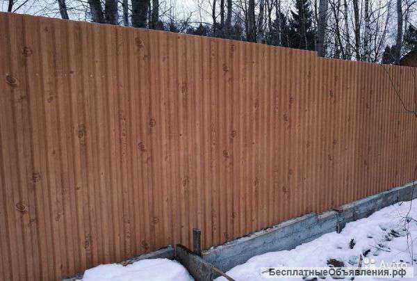 Заборы из профнастила