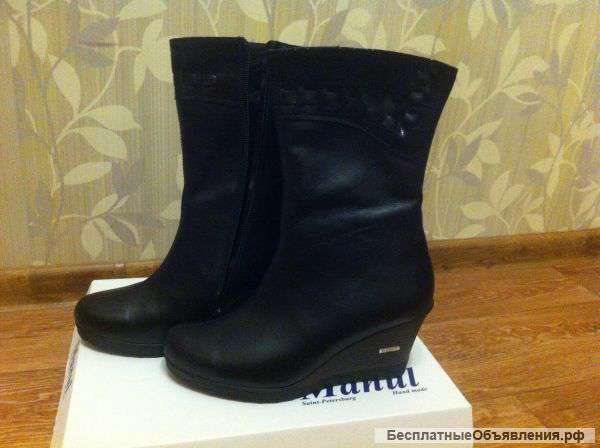 Полусапоги кожаные