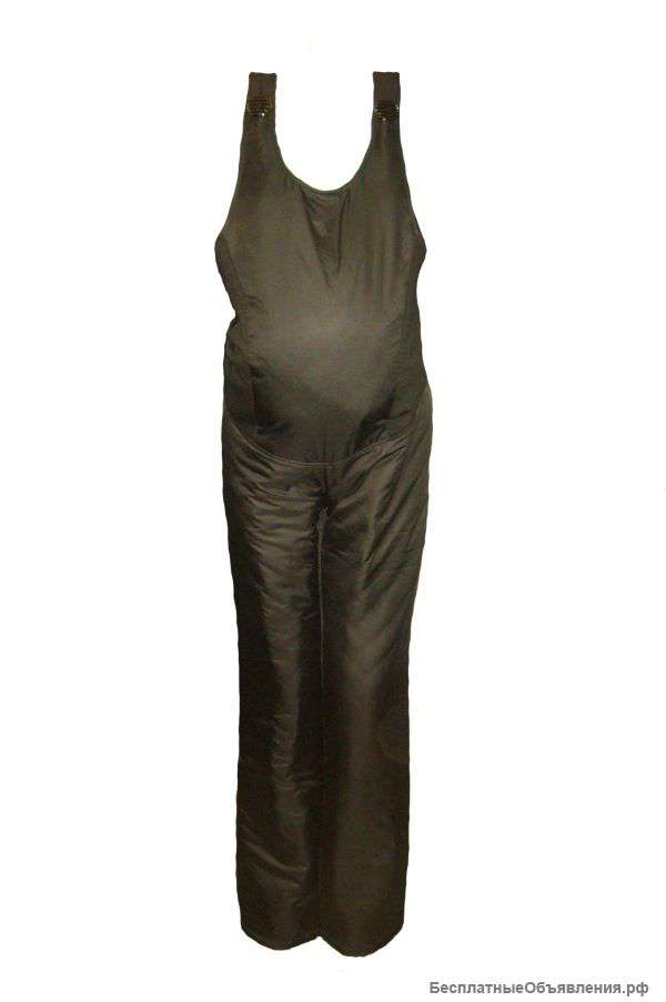 Комбинезон на синтепоне для беременных плащевка черный