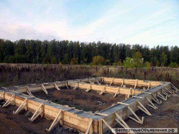 Фундаменты, бетонные работы, земляные работы