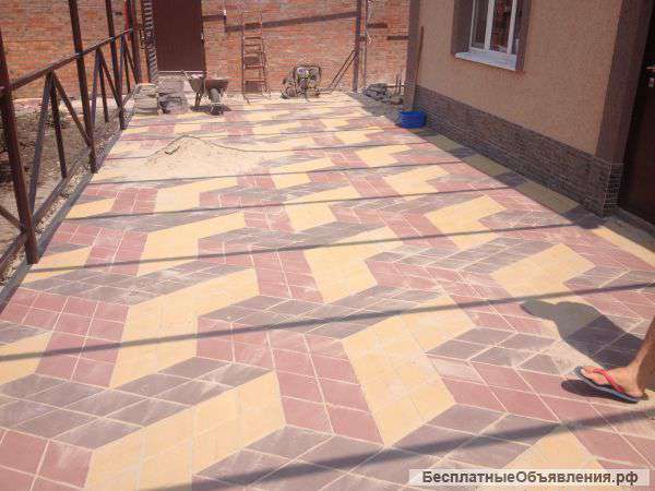 Укладка тротуарной плитки