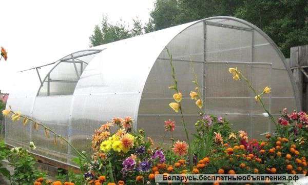 Теплица с ДВОЙНОЙ дугой. Усиленная. Шаг 67 см