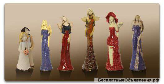 Декоративные изделия и фигурки из керамики и гипса