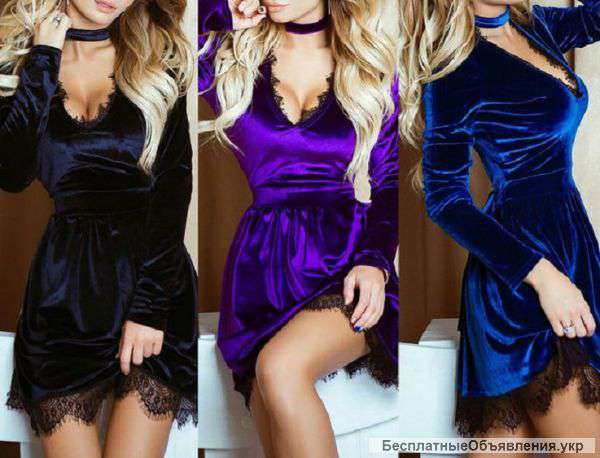 Платье бархатное "Багира"