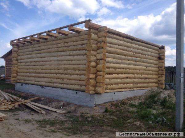 Срубы домов и бань, монтаж, крыши, фундаменты