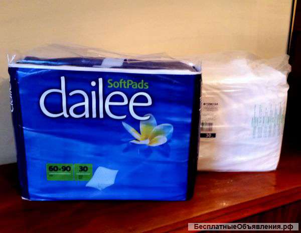 Одноразовые пеленки Dailee Plus soft pads 60x90