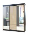 Шкаф-купе 2030 без ниши с зеркалами в наличии