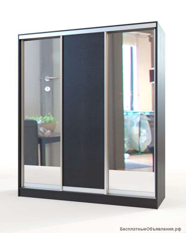 Шкаф-купе 1800 с двумя зеркалами