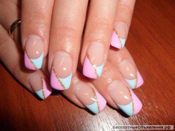 Маникюр. наращивание ногтей