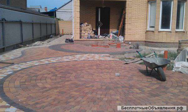 Укладка тротуарной плитки