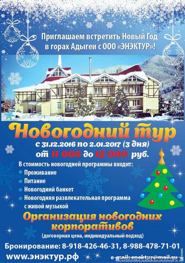 Новогодний тур вместе с Энэктур