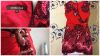 Красное платье с фирменной змейкой Roberto Cavalli, р-р S